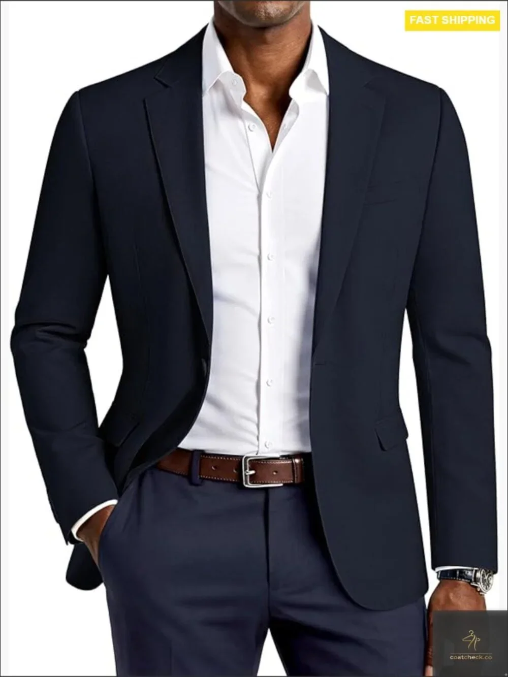 Lightweight Sport Coat Casual Blazer One Button Breathable Regular Fit